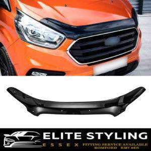 BONNET GUARD PROTECTOR GLOSS BLACK FOR FORD TRANSIT MK8 2014-2019