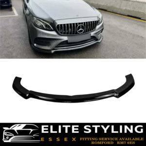 FRONT LIP SPLITTER 1PC GLOSS BLACK FOR MERCEDES E CLASS COUPE C238 2017-2020