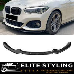 FRONT LIP SPLITTER GLOSS BLACK FOR BMW 1 SERIES F20 F21 LCI 2015-2019