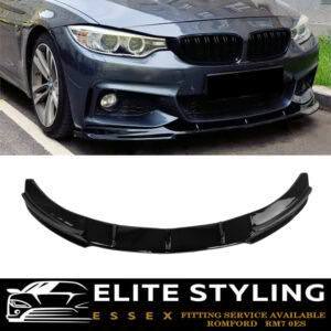 FRONT SPLITTER LIP SPOILER GLOSS BLACK FOR BMW 4 SERIES F32 F33 F36 2013-2020