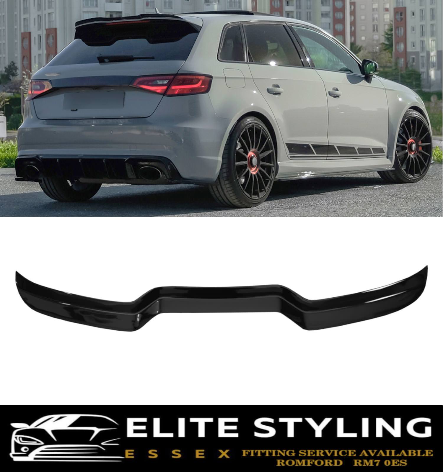 REAR ROOF SPOILER GLOSS BLACK FOR AUDI RS3 8V SPORTBACK HATCHBACK 2013-2020