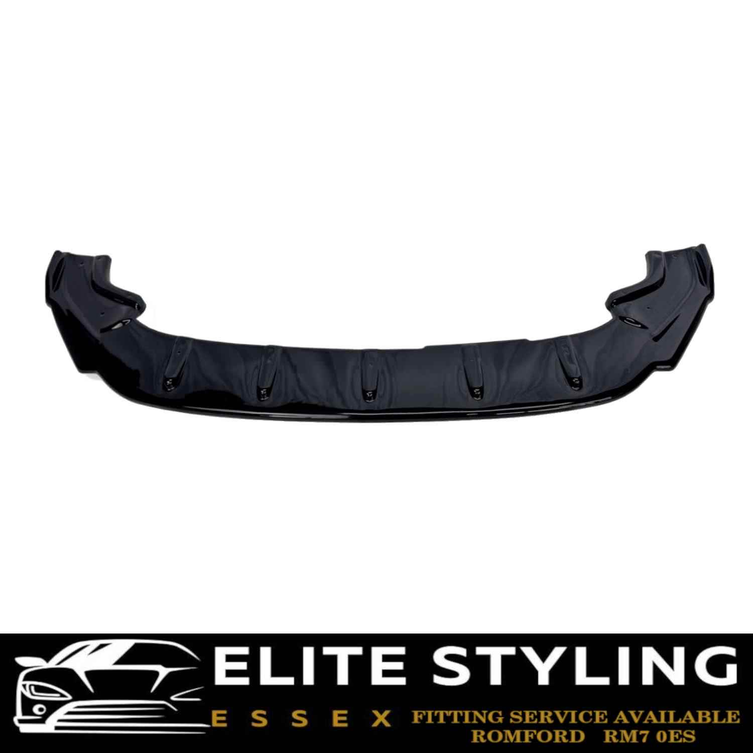 FRONT LIP SPLITTER SPOILER GLOSS BLACK FOR VW GOLF MK 7.5 GTI R-LINE 2017-2020 - Image 4