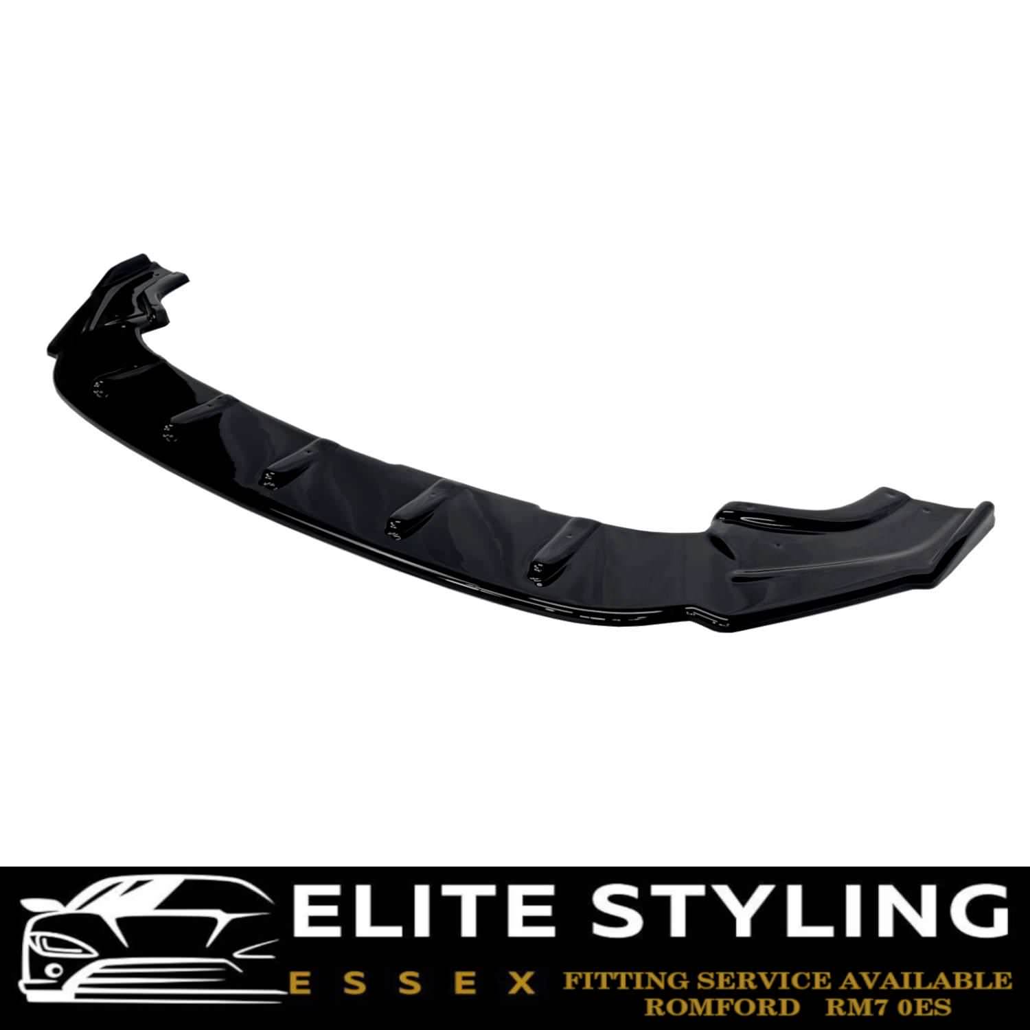 FRONT LIP SPLITTER SPOILER GLOSS BLACK FOR VW GOLF MK 7.5 GTI R-LINE 2017-2020 - Image 5