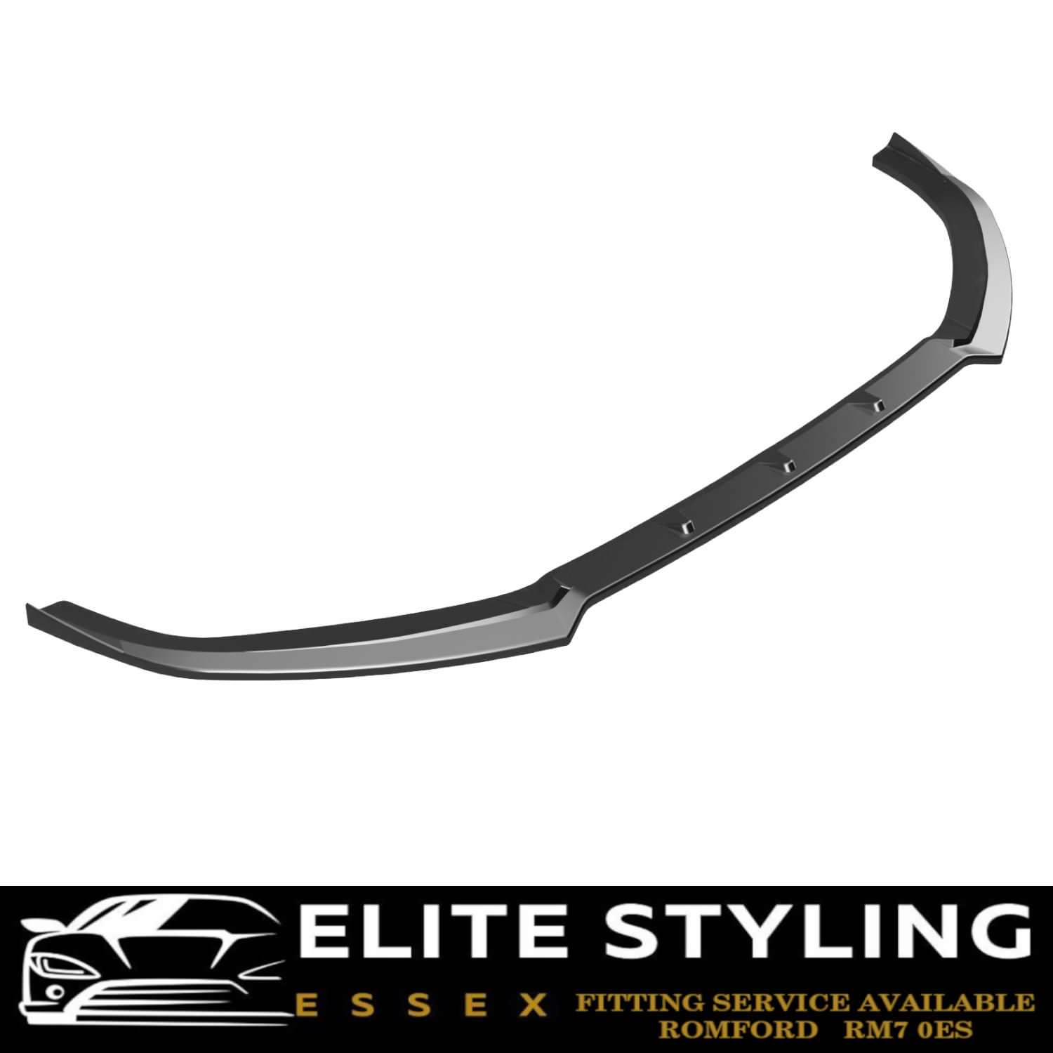 FRONT SPLITTER GLOSS BLACK FOR AUDI A3 S3 8V S-LINE HATCHBACK/SPORTBACK 2012-16 - Image 3