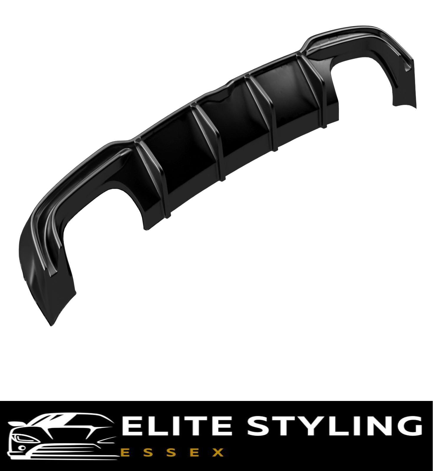 REAR DIFFUSER GLOSS BLACK FOR AUDI A3 S3 SALOON 8V S-LINE FACELIFT 2016-2020 - Image 3