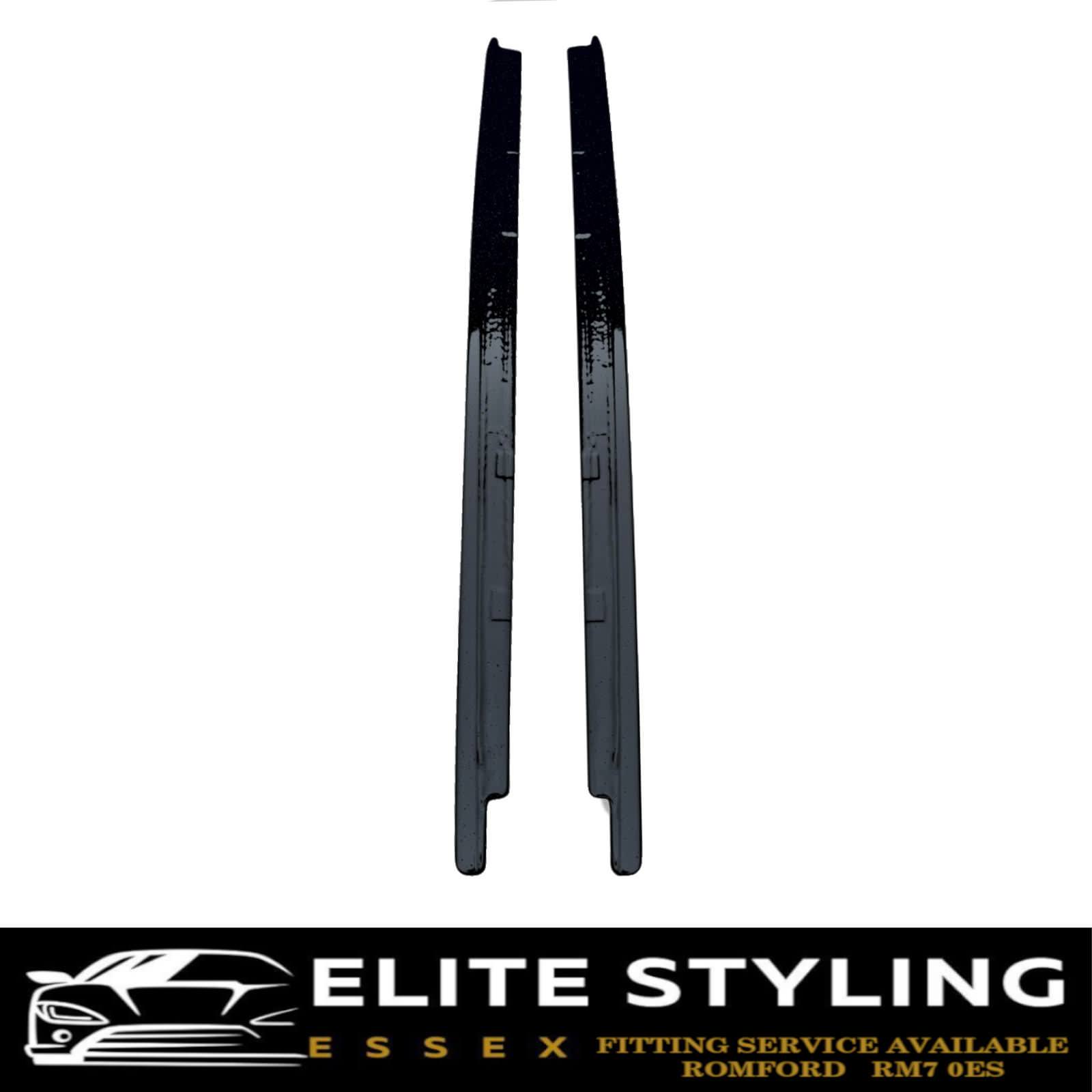 SIDE SKIRTS EXTENSION BLADES GLOSS BLACK FOR SEAT LEON FR CUPRA 2012-2019 - Image 2