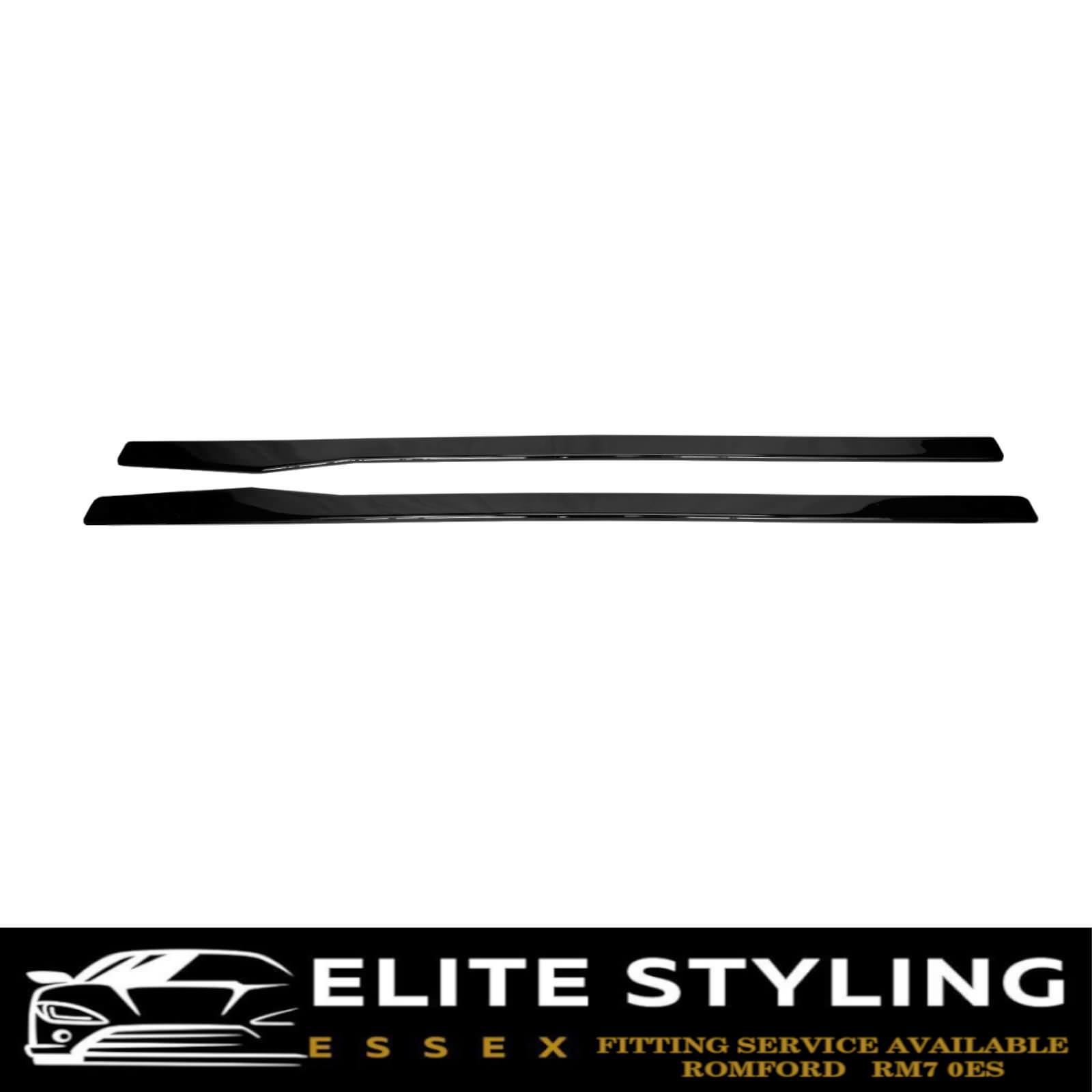 SIDE SKIRTS BLADES GLOSS BLACK FOR MERCEDES C CLASS W205 C205 A205 S205 2015-18 - Image 3