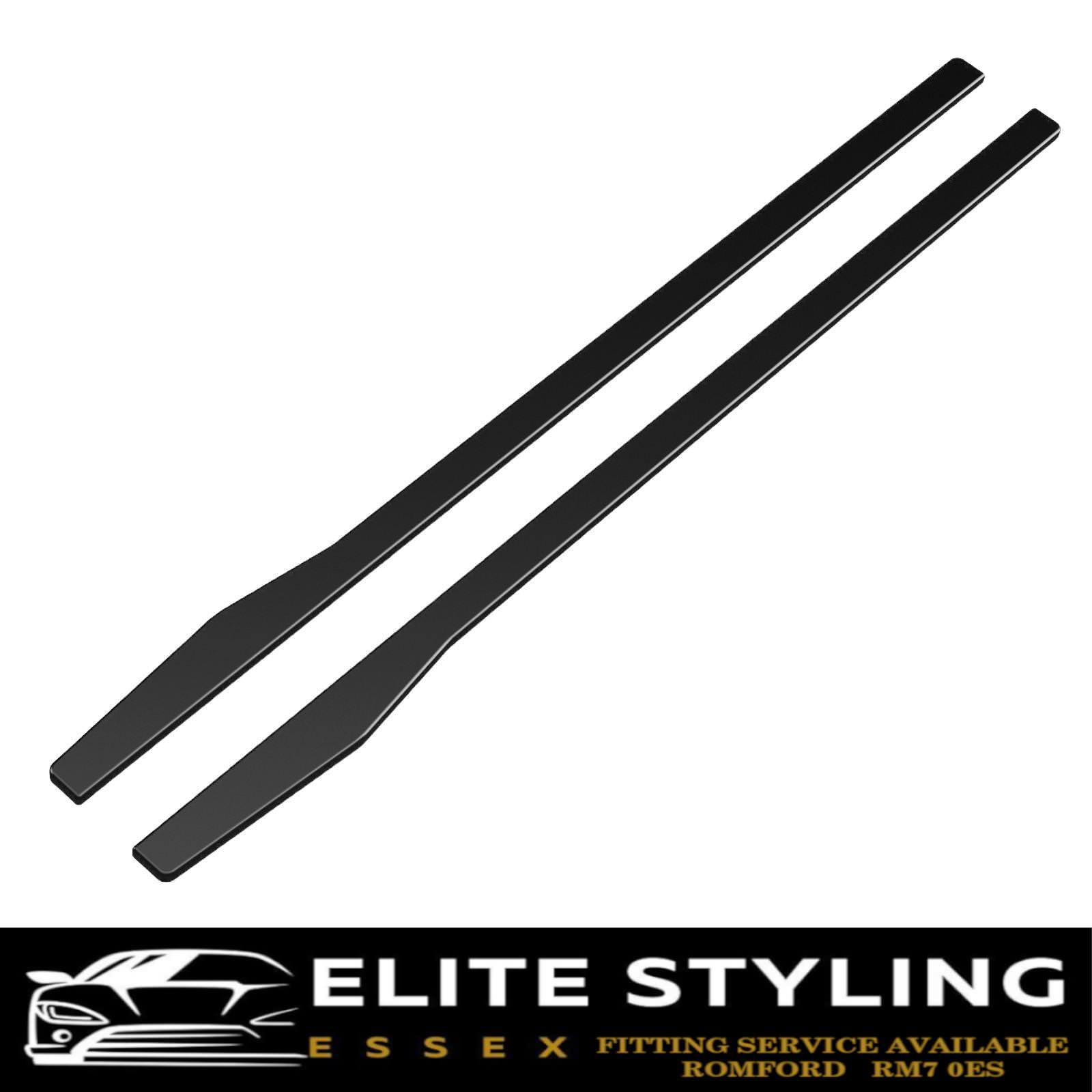 SIDE SKIRTS BLADES GLOSS BLACK FOR MERCEDES C CLASS W205 C205 A205 S205 2015-18 - Image 4