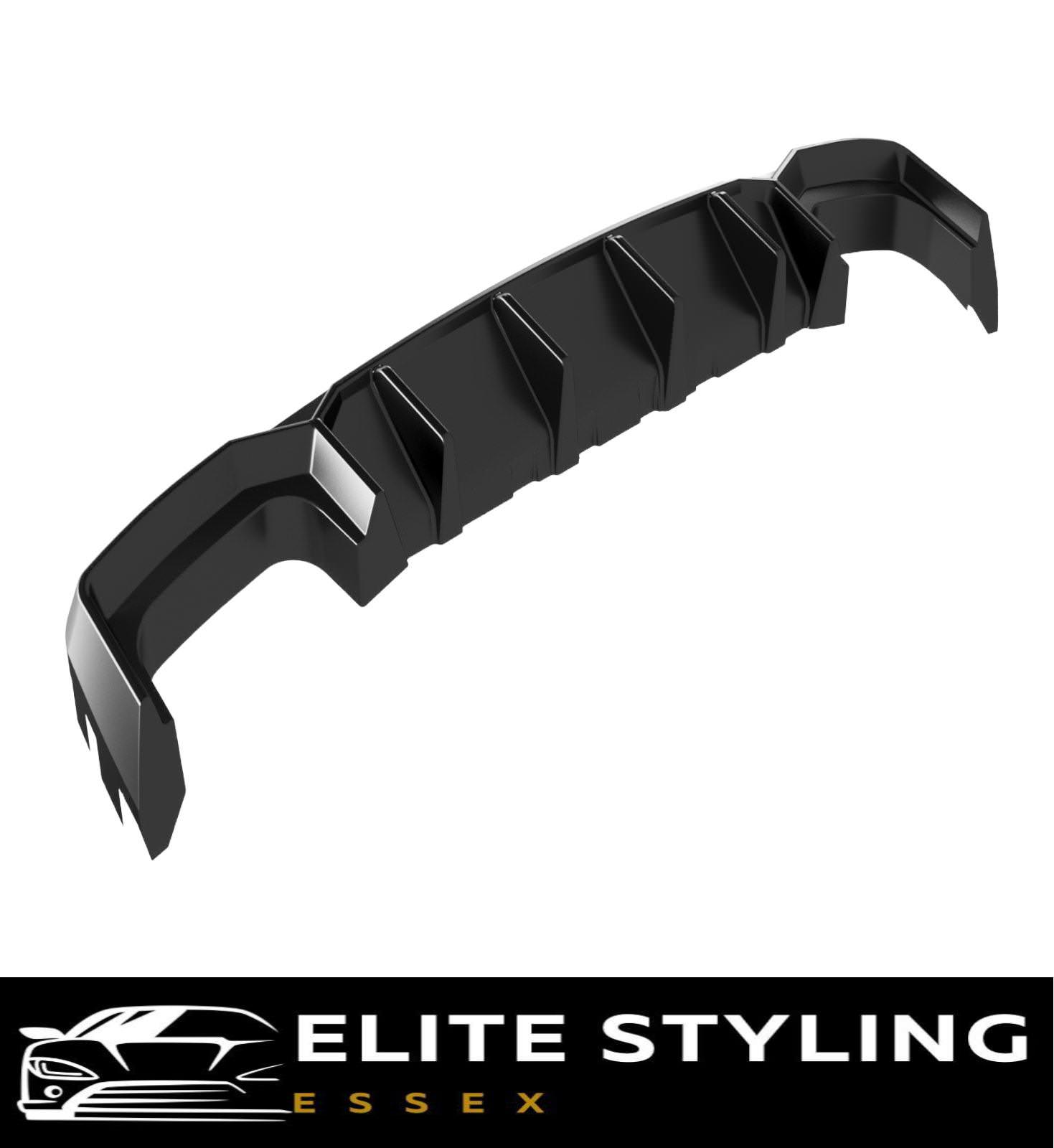 REAR DIFFUSER VALANCE GLOSS BLACK FOR AUDI A6 C8 S-LINE & S6 C8 S LINE - Image 2