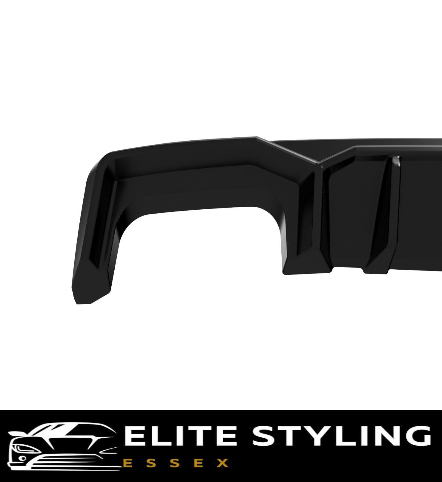 REAR DIFFUSER VALANCE GLOSS BLACK FOR AUDI A6 C8 S-LINE & S6 C8 S LINE - Image 3