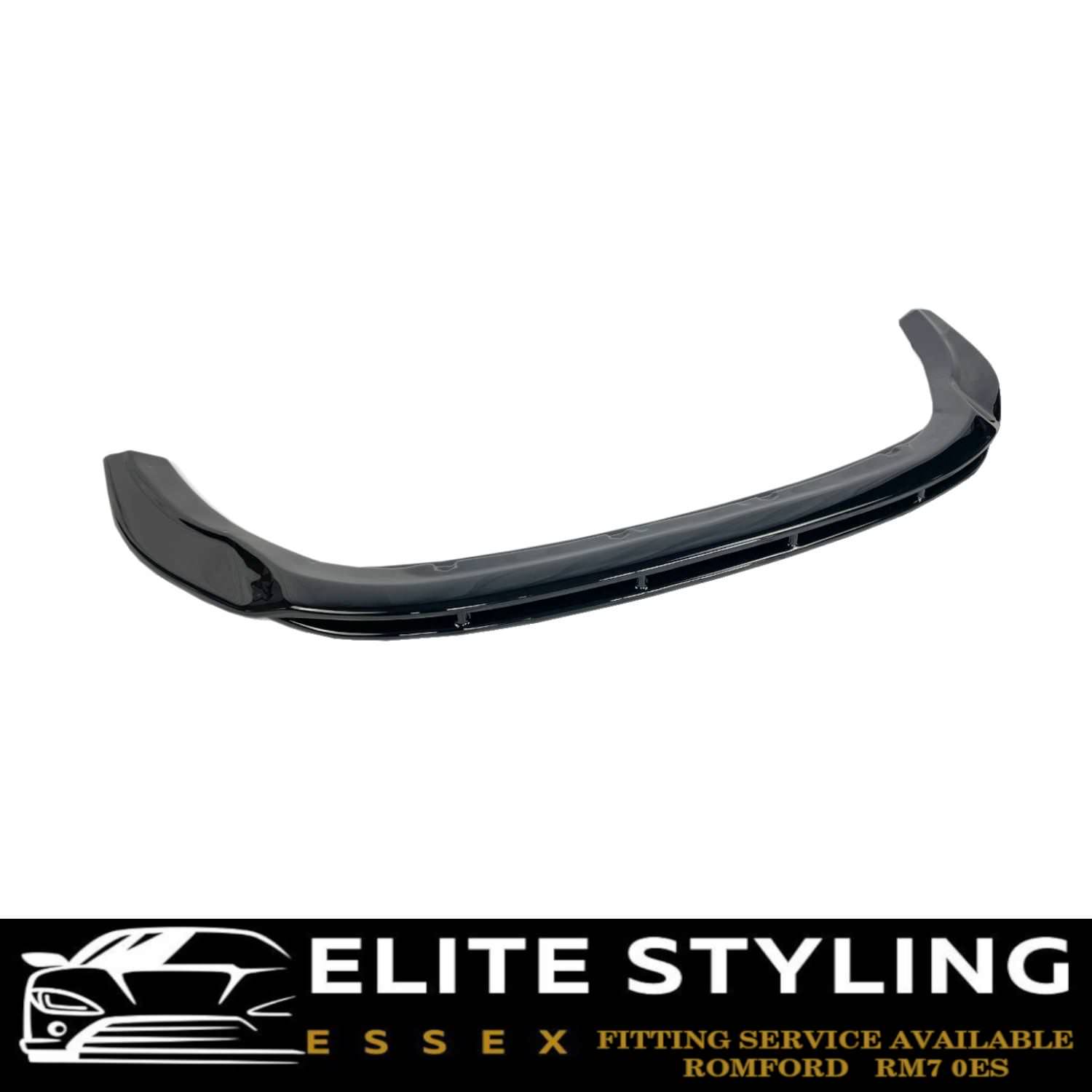 FRONT LIP SPLITTER GLOSS BLACK FOR FORD TRANSIT CUSTOM FACELIFT 2018+ - Image 3