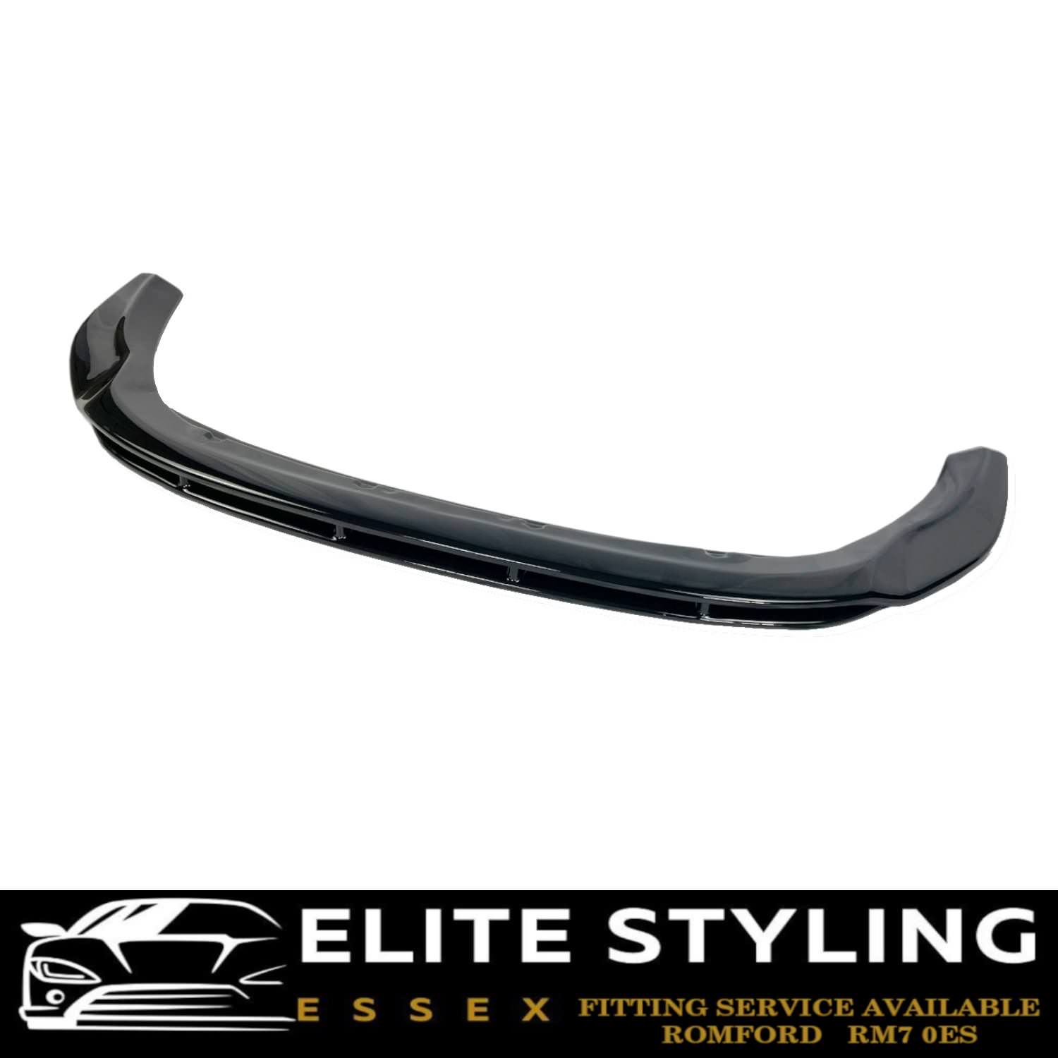 FRONT LIP SPLITTER GLOSS BLACK FOR FORD TRANSIT CUSTOM FACELIFT 2018+ - Image 4