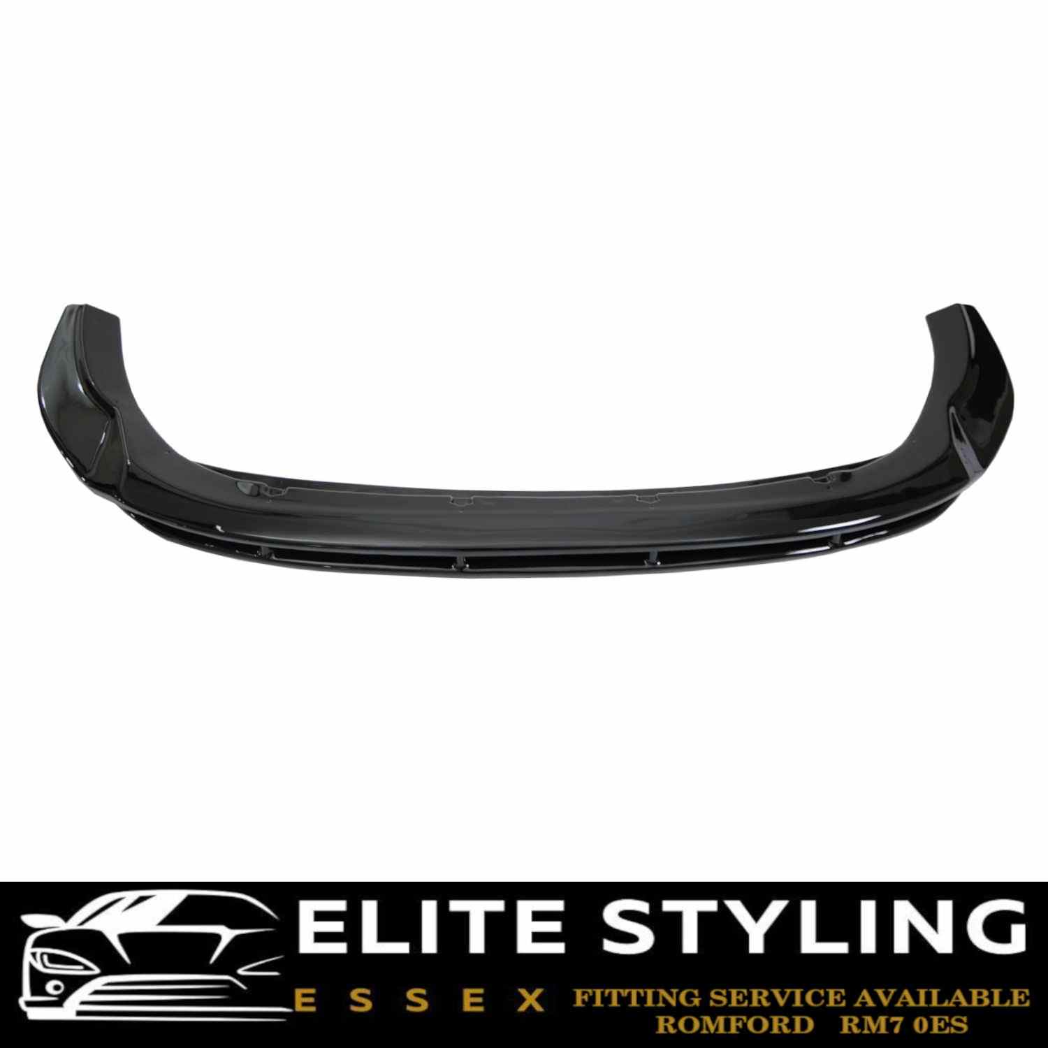 FRONT LIP SPLITTER GLOSS BLACK FOR FORD TRANSIT CUSTOM FACELIFT 2018+ - Image 5