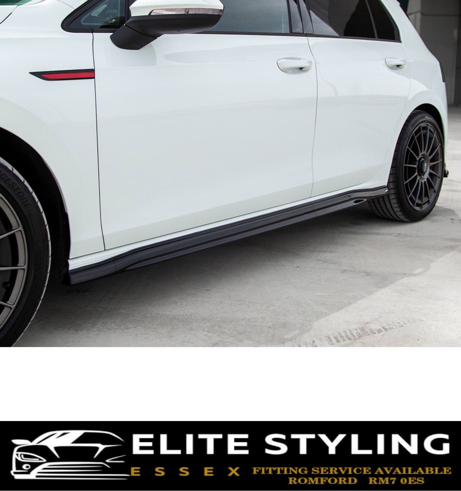 AERO BODY KIT DIFFUSER LIP SPOILER SKIRTS GLOSS BLACK FOR VW GOLF MK8 GTI/R-LINE - Image 3