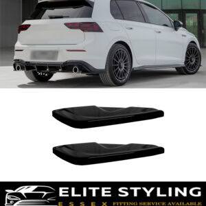REAR SIDE SPLITTER GLOSS BLACK FOR VW GOLF MK8 GTI 2020+