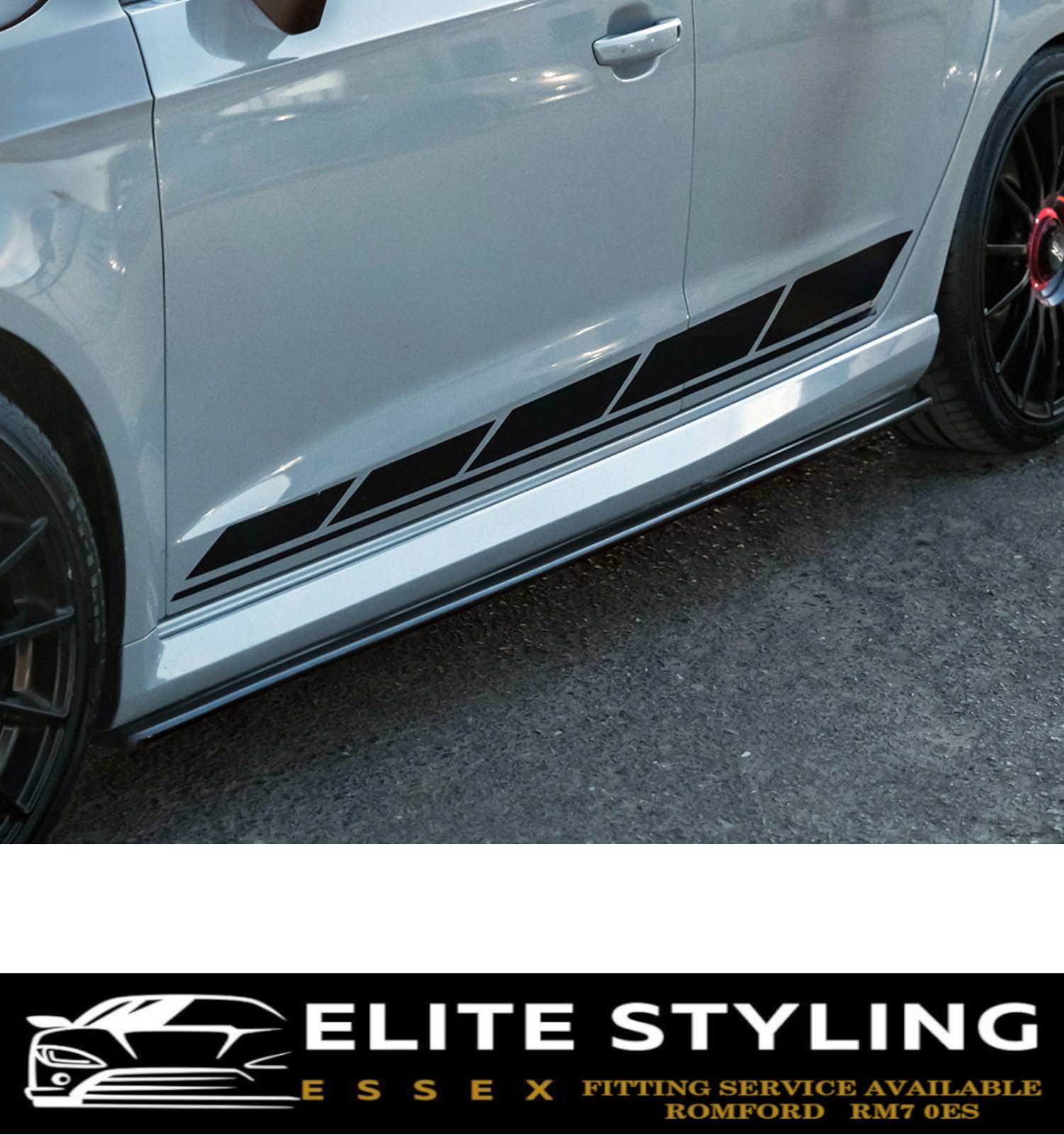 AERO BODY KIT SPLITTER SPOILER SKIRTS GLOSS BLACK AUDI RS3 8V SPORTBACK FACELIFT - Image 4